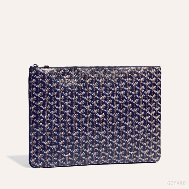 Goyard Sénat MGM Pouch Navy Blue | ENQH6509