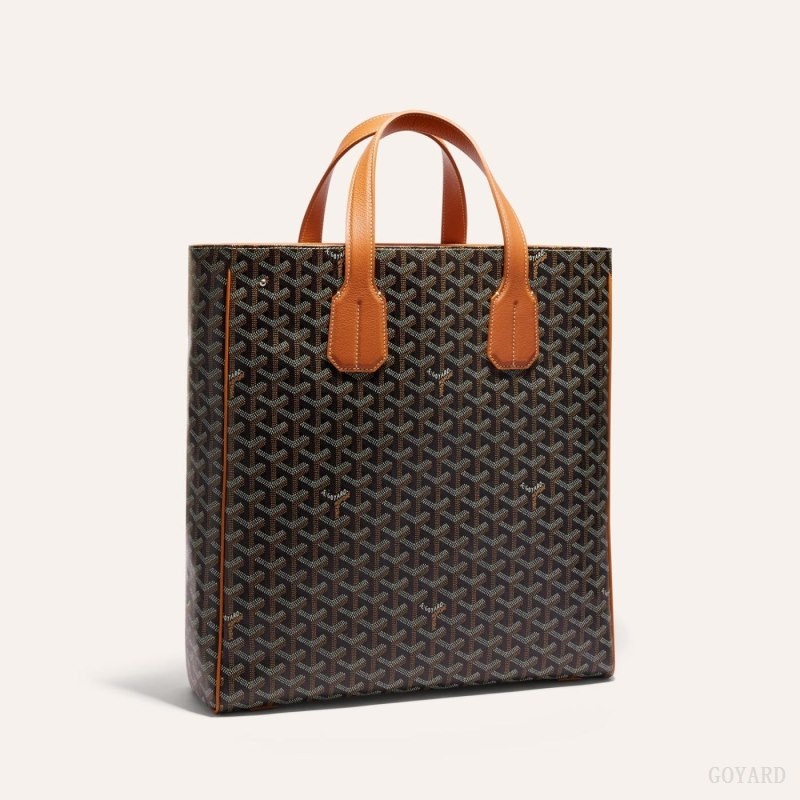 Goyard VOLTAIRE BAG Black / Brown | BPJE1508