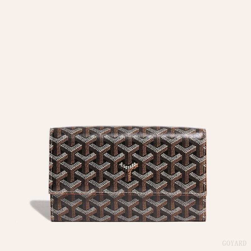 Goyard Varenne Continental Wallet Black / Brown | NYXQ1781