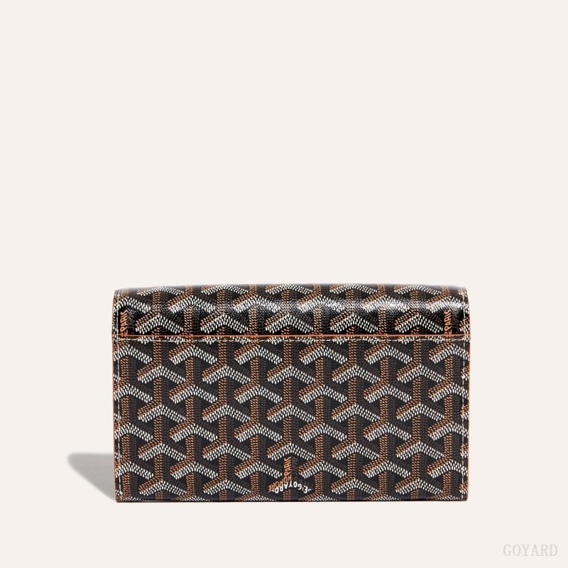 Goyard Varenne Continental Wallet Black / Brown | NYXQ1781