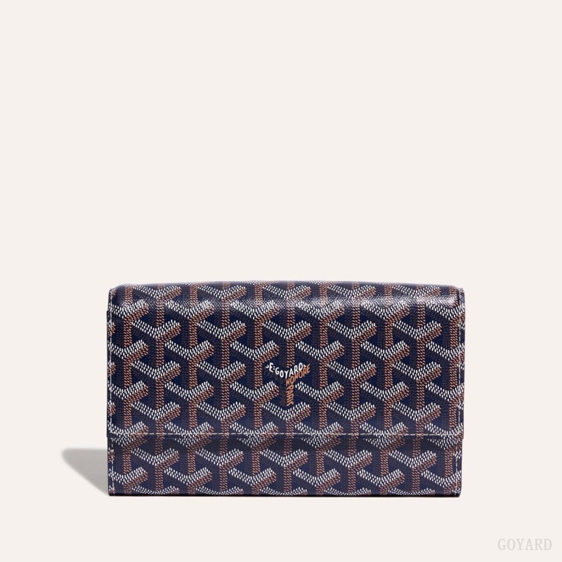 Goyard Varenne Continental Wallet Navy Blue | NFWA6994