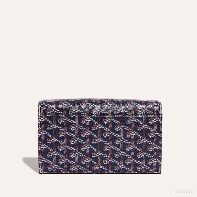 Goyard Varenne Continental Wallet Navy Blue | NFWA6994