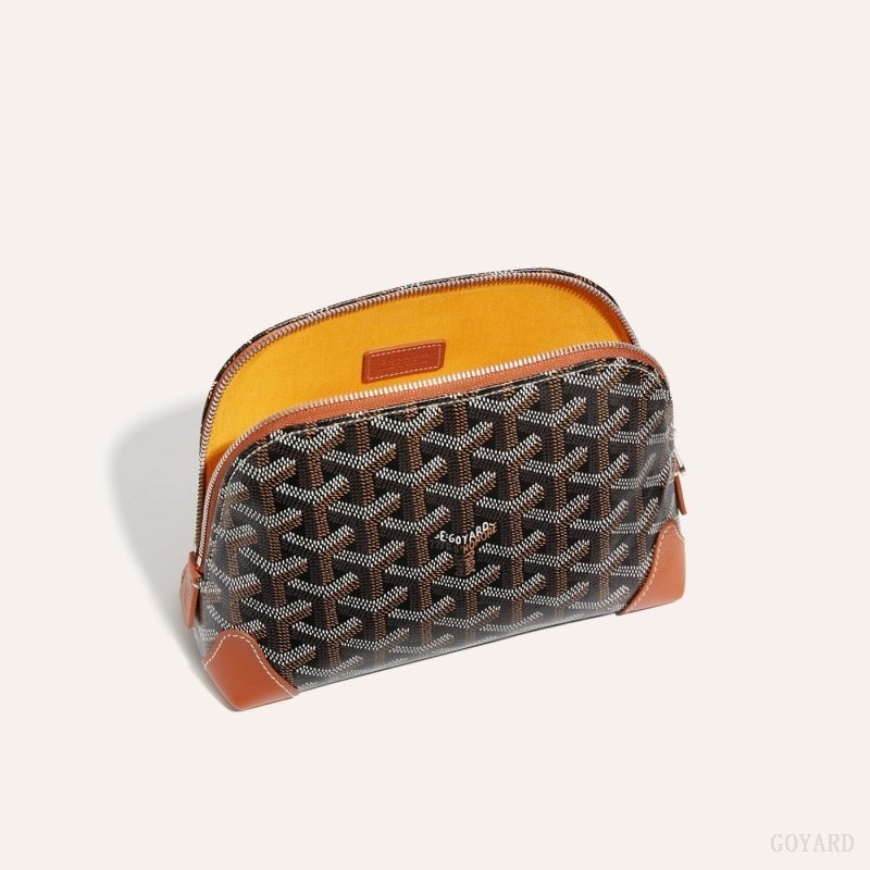 Goyard Vendôme Cosmetic Pouch Black / Brown | TNMI0733