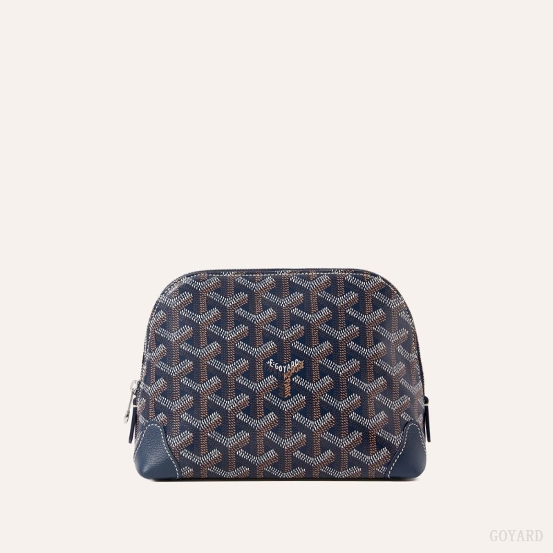 Goyard Vendôme Cosmetic Pouch Navy Blue | RJEL5283