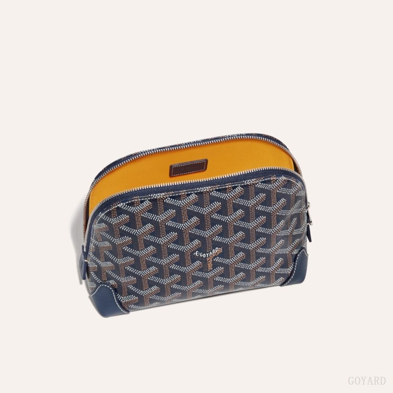 Goyard Vendôme Cosmetic Pouch Navy Blue | RJEL5283