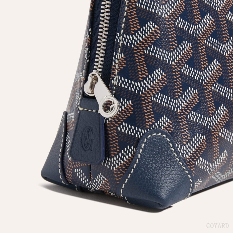 Goyard Vendôme Cosmetic Pouch Navy Blue | RJEL5283