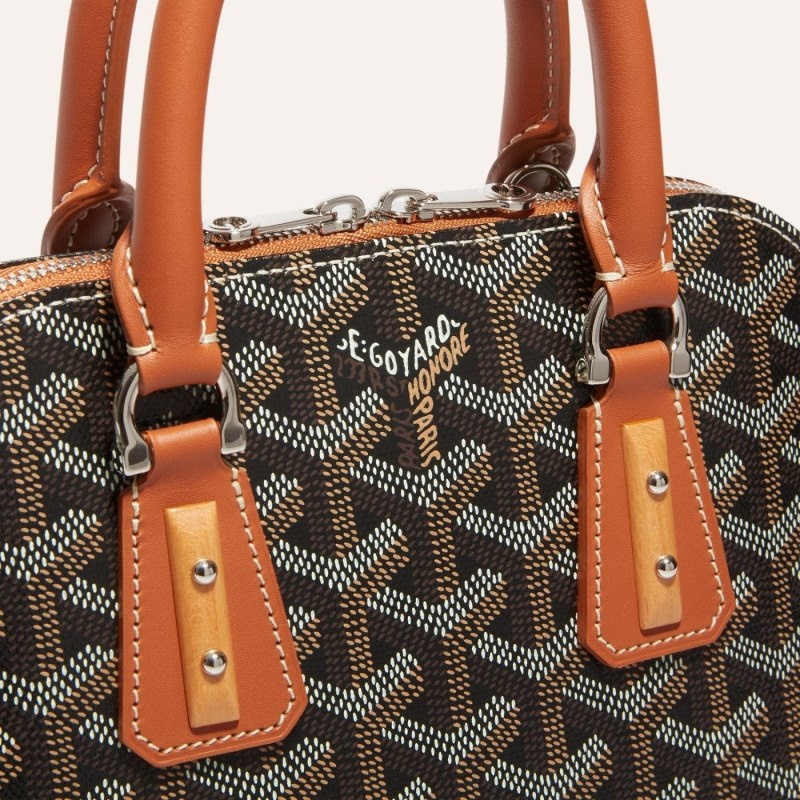 Goyard Vendôme Mini Bag Black / Brown | CBFW2914