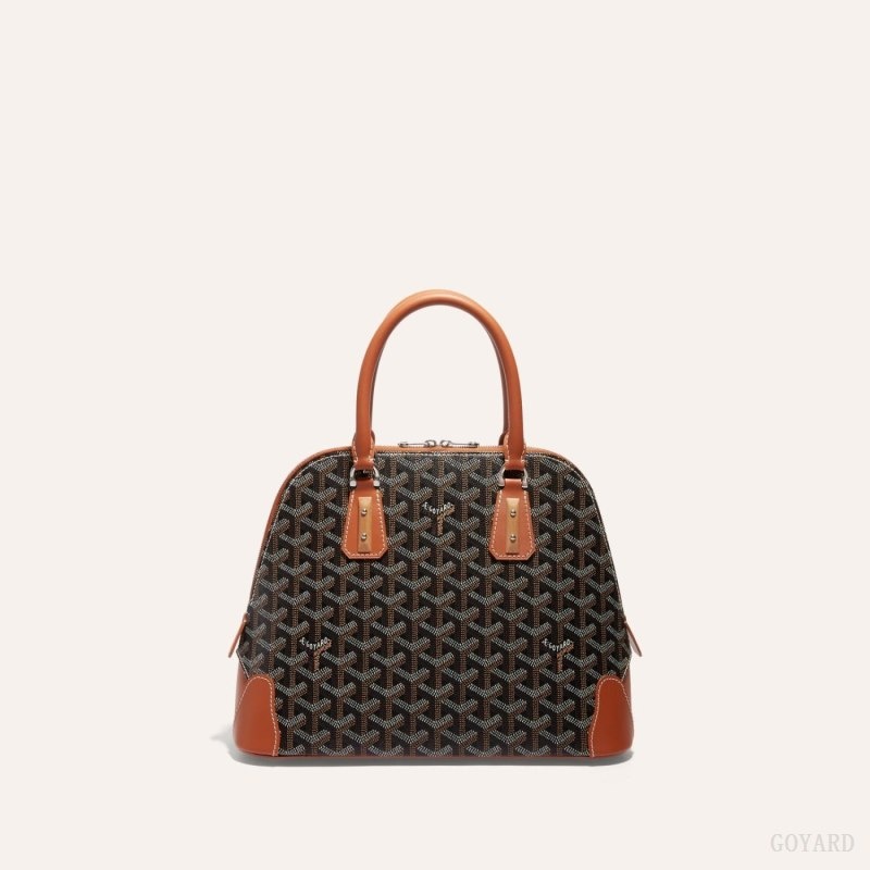 Goyard Vendôme PM Bag Black / Brown | YIOX9735