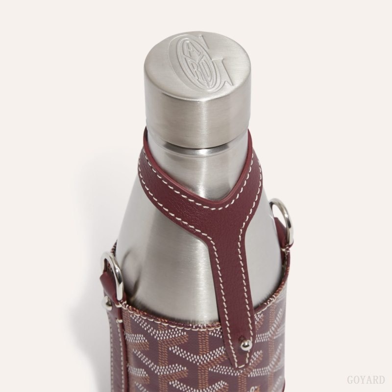 Goyard Yonne PM Case & Flask Burgundy | AKZZ3813