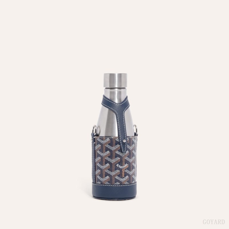 Goyard Yonne PM Case & Flask Navy Blue | OILJ7991